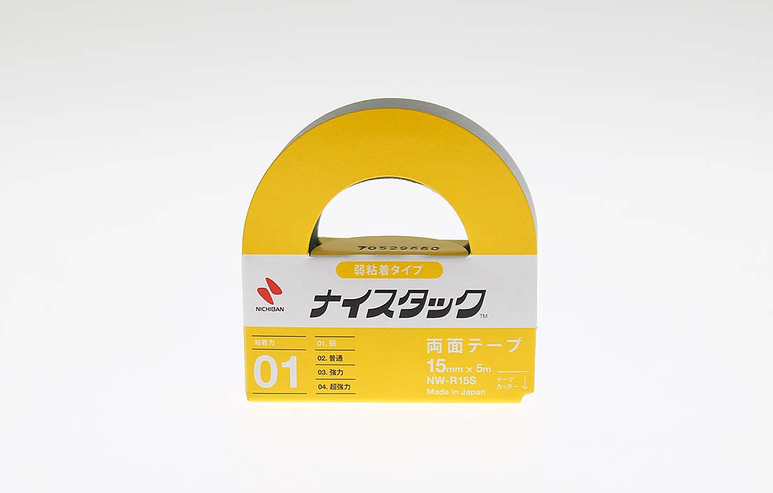 (まとめ) ニチバン ナイスタック 両面テープ はくり紙がはがしやすいタイプ 大巻 15mm×18m NW-DE15 1巻 〔×30セット〕 |b04 - 5